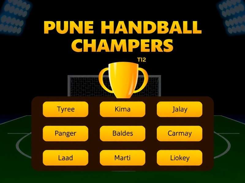 Multiple Indian language options in Pune Handball Champs Language selection screen