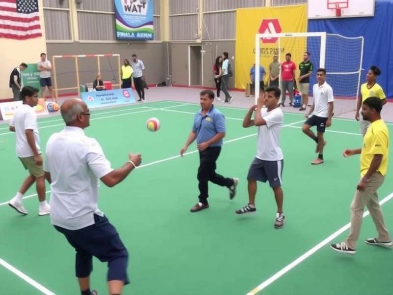 Realistic ball physics in Pune Handball Champs Game physics demonstration